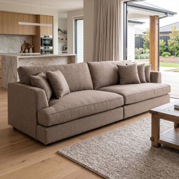 Hampshire Oversized 4 Seater Sofa, Taupe