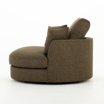 Hampshire Swivel Chair, Olive Green