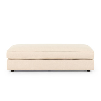 Hampshire Oversized Ottoman, Oatmeal