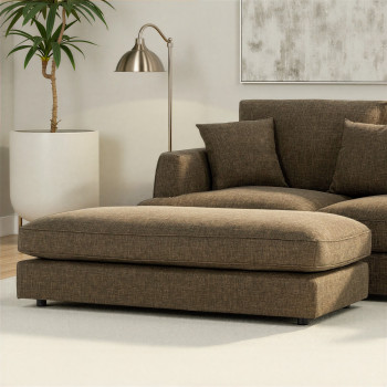 Hampshire Oversized Ottoman, Olive Green