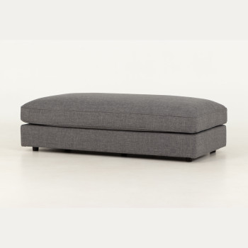 Hampshire Oversized Ottoman, Dark Grey