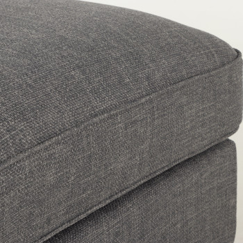 Hampshire Oversized Ottoman, Dark Grey