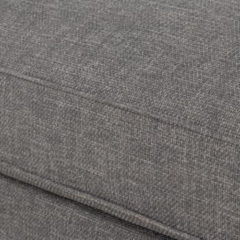 Hampshire Oversized Ottoman, Dark Grey