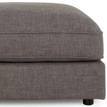 Hampton Oversized Ottoman, Dark Grey