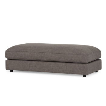 Hampton Oversized Ottoman, Dark Grey