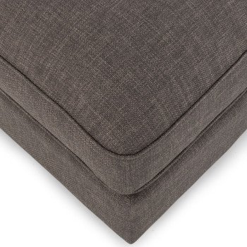 Hampton Oversized Ottoman, Dark Grey