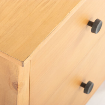 Emery 2 Drawer Bedside, Light