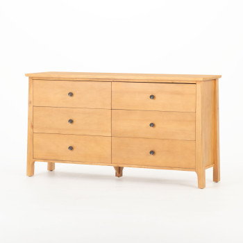 Emery 6 Drawer Lowboy, Light