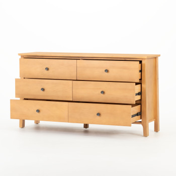 Emery 6 Drawer Lowboy, Light