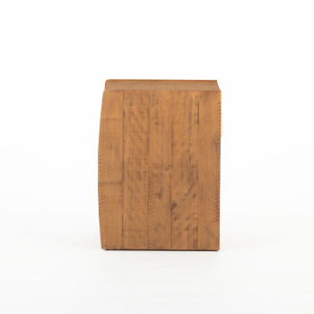 Ashby 2 Drawer Bedside, Rustic Brown
