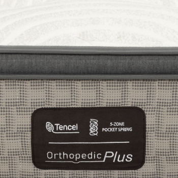 Orthopedic Plus 5-Zone Pocket Spring Super King Mattress, Medium