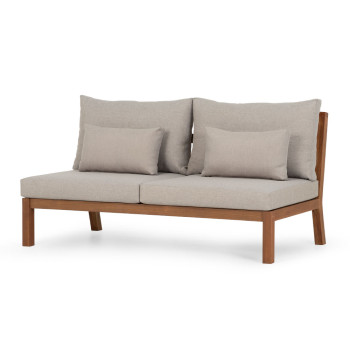 West Palm Outdoor 2 Seater No Arm, Natural