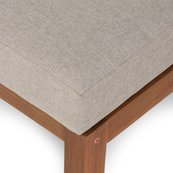 West Palm Outdoor 2 Seater No Arm, Natural