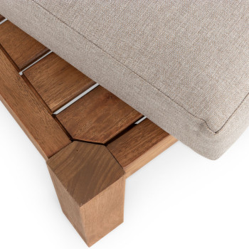 West Palm Outdoor Ottoman, Natural