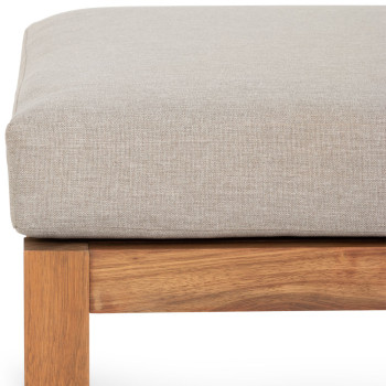 West Palm Outdoor Ottoman, Natural