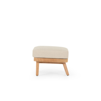 Aegina Outdoor Ottoman, Oatmeal