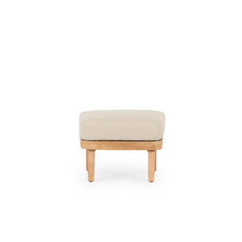 Aegina Outdoor Ottoman, Oatmeal