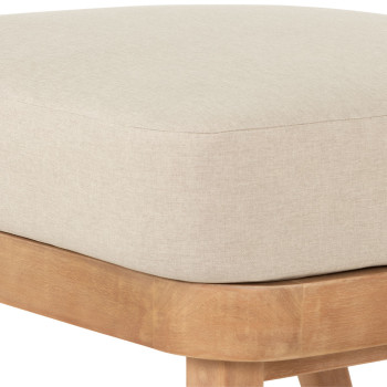 Aegina Outdoor Ottoman, Oatmeal