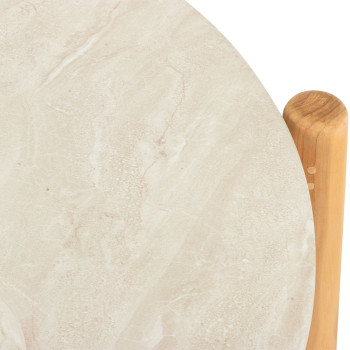 Cuba Outdoor Round Coffee Table - W99, Natural