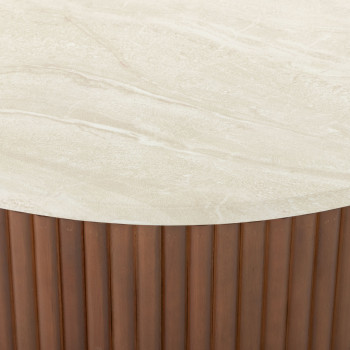 Dakota Outdoor Coffee Table - W90, Walnut Brown