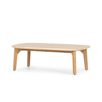 Aegina Outdoor Coffee Table, Oatmeal