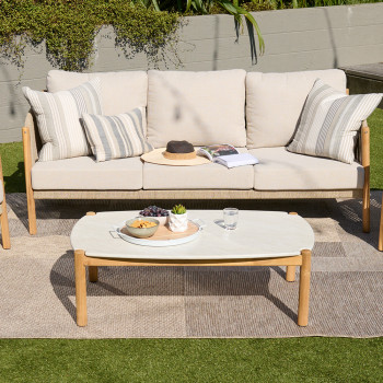 Cuba Outdoor Coffee Table - W120, Natural