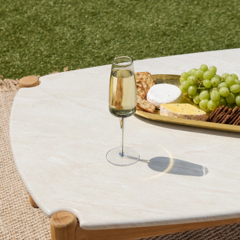 Cuba Outdoor Coffee Table - W120, Natural