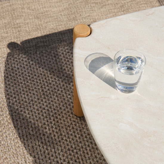 Cuba Outdoor Coffee Table - W120, Natural