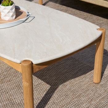 Cuba Outdoor Coffee Table - W120, Natural