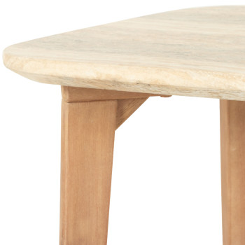 Aegina Outdoor Side Table, Oatmeal