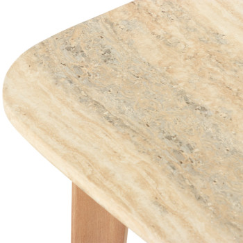 Aegina Outdoor Side Table, Oatmeal