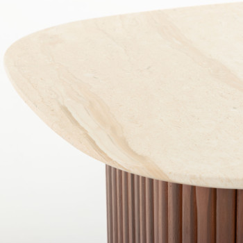 Azlea Outdoor Side Table - W50, Walnut Brown