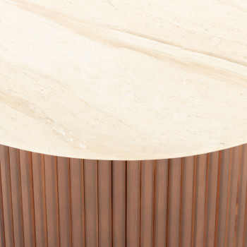Azlea Outdoor Square Coffee Table - W90, Walnut Brown