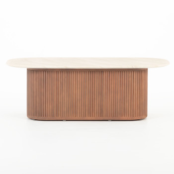 Azlea Outdoor Coffee Table - W120, Walnut Brown