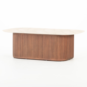 Azlea Outdoor Coffee Table - W120, Walnut Brown