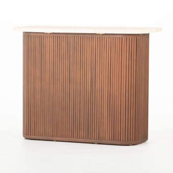Azlea Outdoor Console Table - W100, Walnut Brown