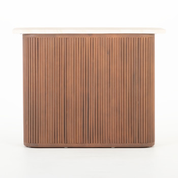 Azlea Outdoor Console Table - W100, Walnut Brown
