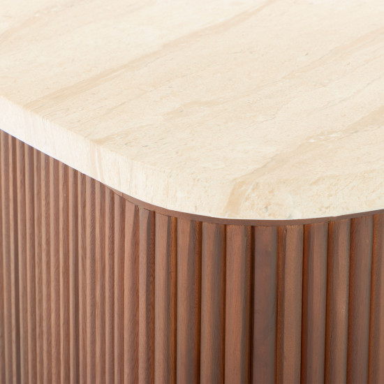 Azlea Indoor/Outdoor Console Table - W100, Walnut Brown