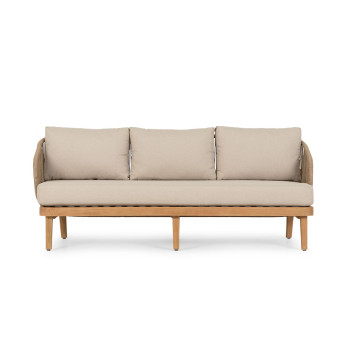 Aegina Outdoor 3 Seater, Oatmeal