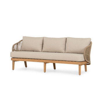 Aegina Outdoor 3 Seater, Oatmeal