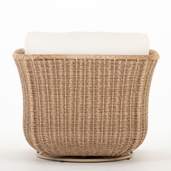 Tangier Outdoor Swivel Chair, Natural