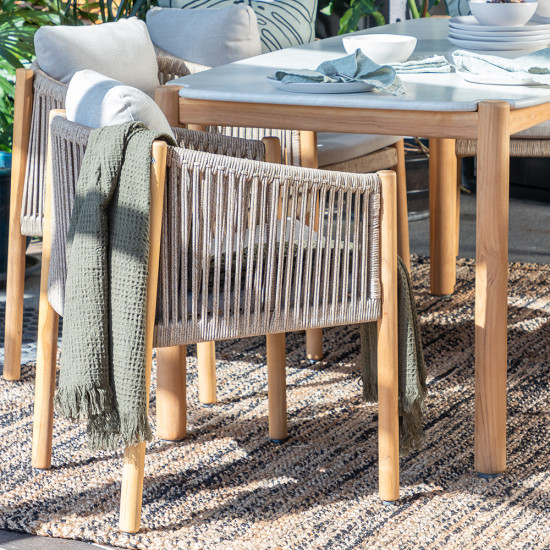 Cuba Outdoor Dining Chair, Natural
