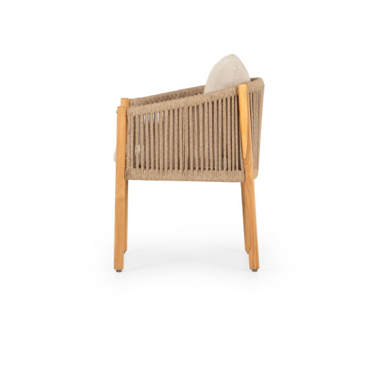Cuba Outdoor Dining Chair, Natural