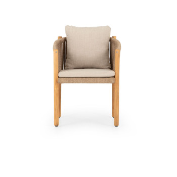 Cuba Outdoor Dining Chair, Natural