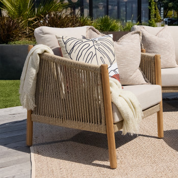 Cuba Outdoor One Seater, Natural