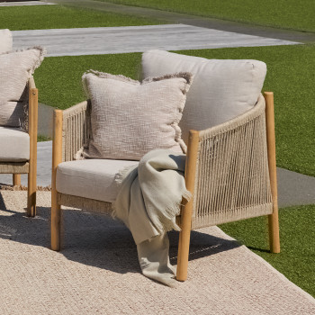 Cuba Outdoor One Seater, Natural