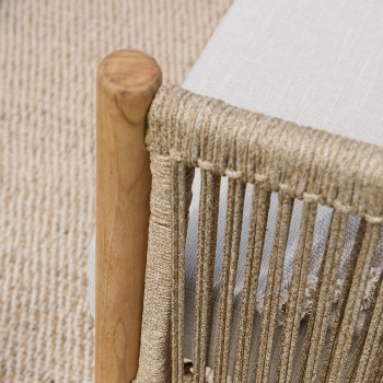 Cuba Outdoor One Seater, Natural