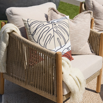 Cuba Outdoor One Seater, Natural