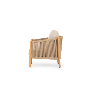 Cuba Outdoor One Seater, Natural
