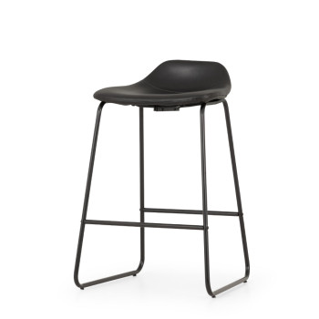 Vintage Tractor Seat Barstool, Black